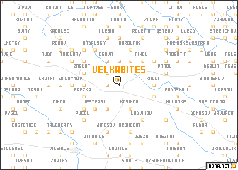 map of Velká Bíteš