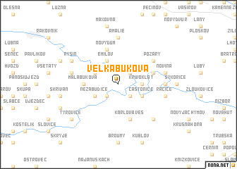 map of Velká Buková