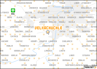 map of Velká Chuchle