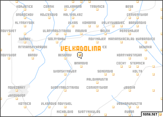 map of Veľká Dolina