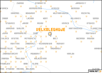 map of Velká Ledhuje