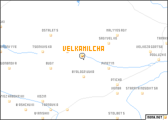 map of Velʼka Milcha