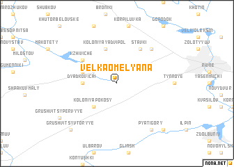 map of Velʼka Omelyana