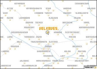 map of Veľká Ves