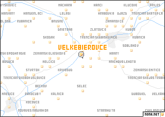 map of Veľké Bierovce