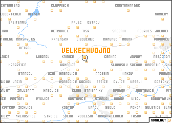 map of Velké Chvojno