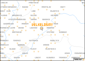 map of Velké Losiny