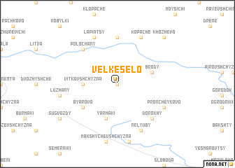 map of Velʼke Selo