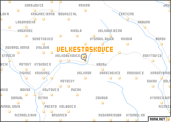 map of Veľké Staškovce