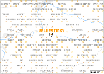 map of Velké Stínky