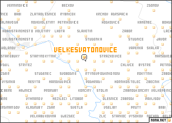 map of Velké Svatoňovice