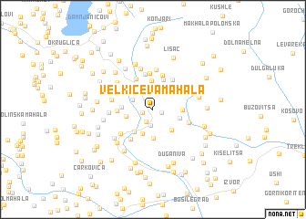 map of Velkićeva Mahala