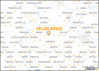 map of Velkolánské