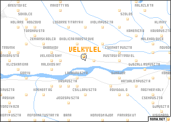 map of Veľký Lél