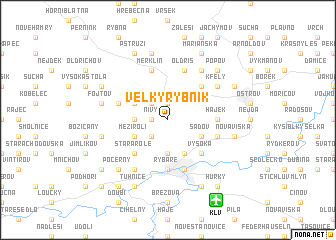 map of Velký Rybník