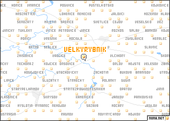 map of Velký Rybník