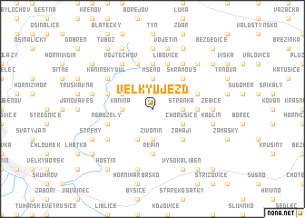 map of Velký Újezd