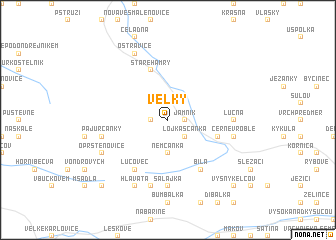 map of Velký