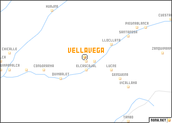map of Vella Vega
