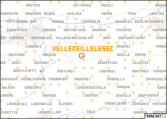 map of Vellereille-le-Sec