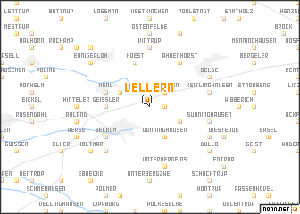map of Vellern