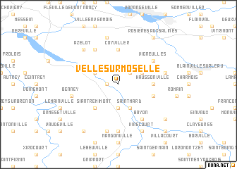 map of Velle-sur-Moselle