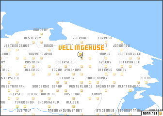 map of Vellinge Huse