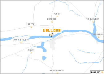 map of Vellore