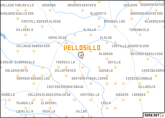 map of Vellosillo