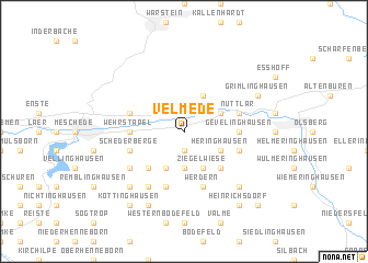 map of Velmede