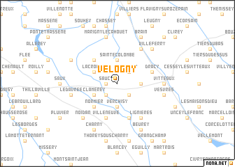 map of Velogny