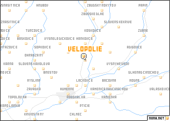 map of Veľopolie