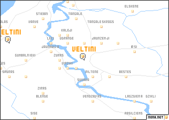 map of Veltiņi