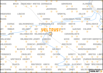 map of Veltrusy