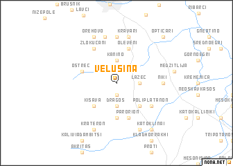 map of Velušina