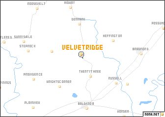 map of Velvet Ridge