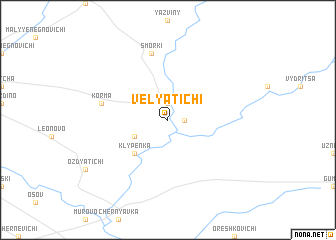 map of Velyatichi