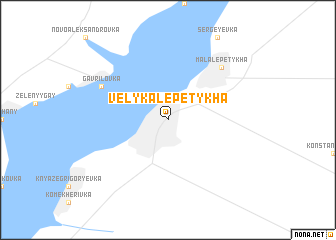 map of Velyka Lepetykha