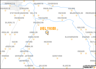 map of Velykiai