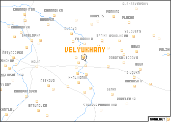 map of Velyukhany