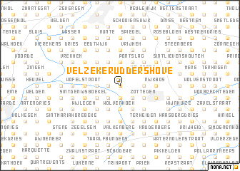 map of Velzeke-Ruddershove