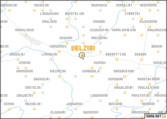 map of Velžiai