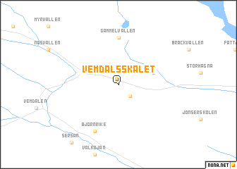 map of Vemdalsskalet