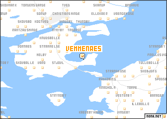 map of Vemmenæs