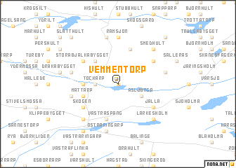 map of Vemmentorp