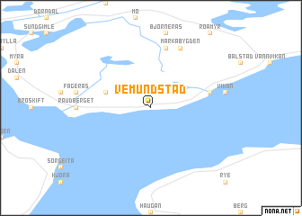 map of Vemundstad