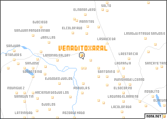 map of Venadito Xaral