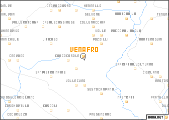 map of Venafro