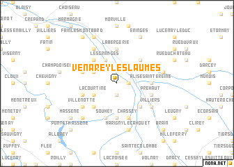 map of Venarey-les-Laumes