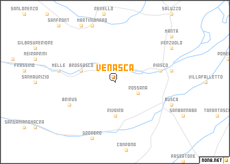 map of Venasca